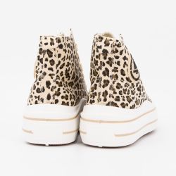 Basket montante toile melvina t37/41 Femme BURTON OF LONDON