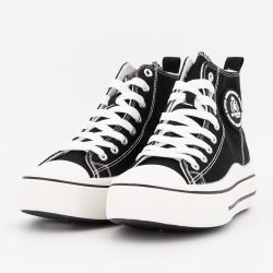 Basket montante toile melvina t37/41 Femme BURTON OF LONDON