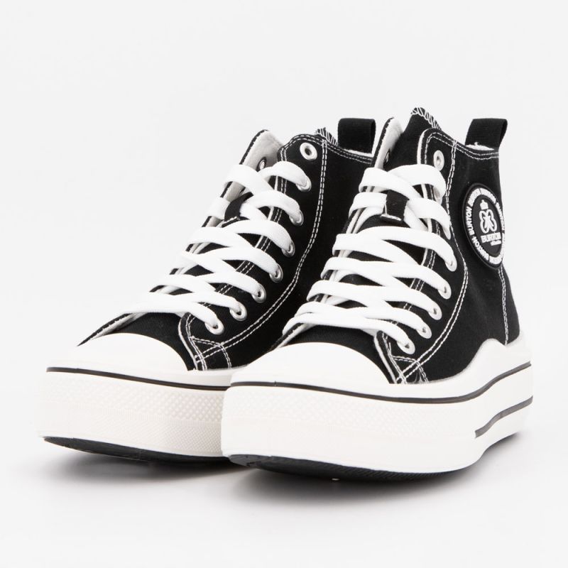 Basket montante toile melvina t37/41 Femme BURTON OF LONDON