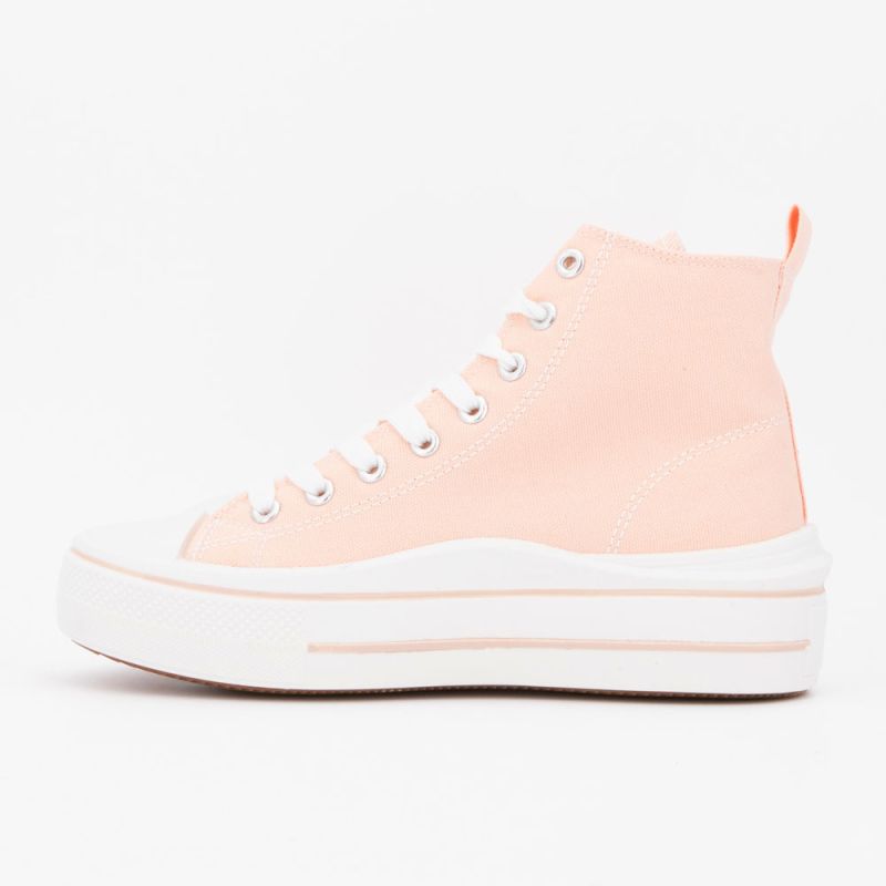 Basket montante toile melvina t37/41 Femme BURTON OF LONDON