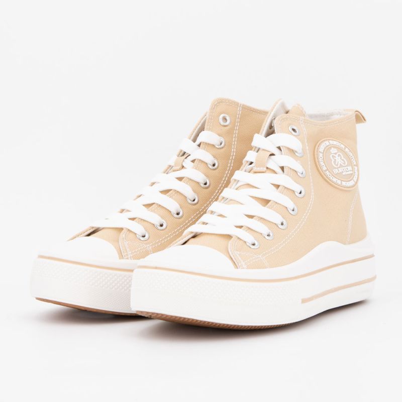 Basket montante toile melvina t37/41 Femme BURTON OF LONDON