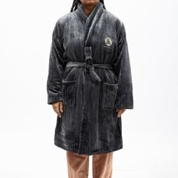 Robe de chambre anthracite lulu-emyx-002 Femme LULU CASTAGNETTE