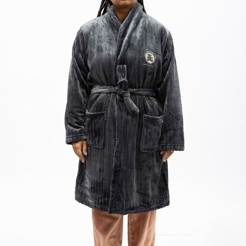 Robe de chambre anthracite lulu-emyx-002 Femme LULU CASTAGNETTE