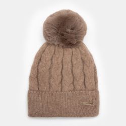 Bonnet angora beige man-jy-224070 Femme MANOUKIAN