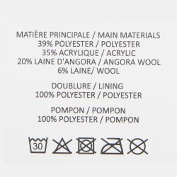 Bonnet angora beige man-jy-224070 Femme MANOUKIAN