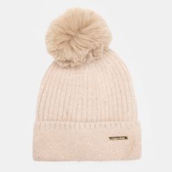 Bonnet angora rose man-jy-224077 Femme MANOUKIAN