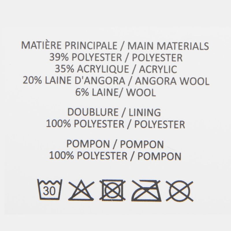 Bonnet angora rose man-jy-224077 Femme MANOUKIAN