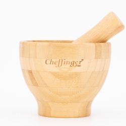 ENSEMBLE MORTIER ET PILON EN BAMBOU BGM12