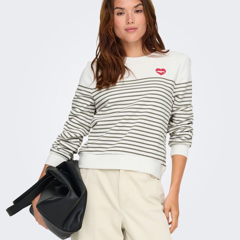 SWEAT ONLBINE CLOUD DANCER STRIPES MERMAID PRIN 15362089 4440