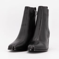 Bottine a talon black lather 23b-7891-2 t36/40 Femme ELWIN