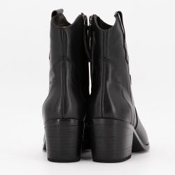 Bottine a talon black lather b-24456-1 t36/40 Femme ELWIN