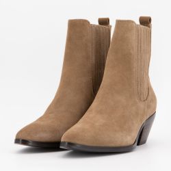 Bottine a talon taupe suede b-24427-1 t36/40 Femme ELWIN