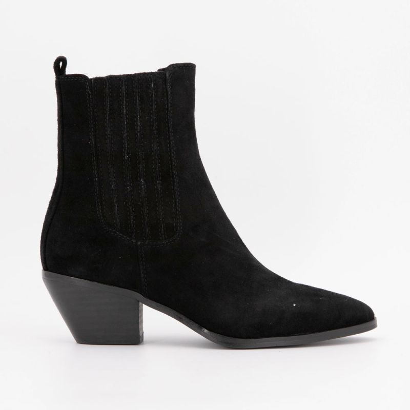 Bottine a talon taupe suede b-24427-1 t36/40 Femme ELWIN