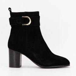 Bottine a talon black suede b-24459-1 t36/40 Femme ELWIN