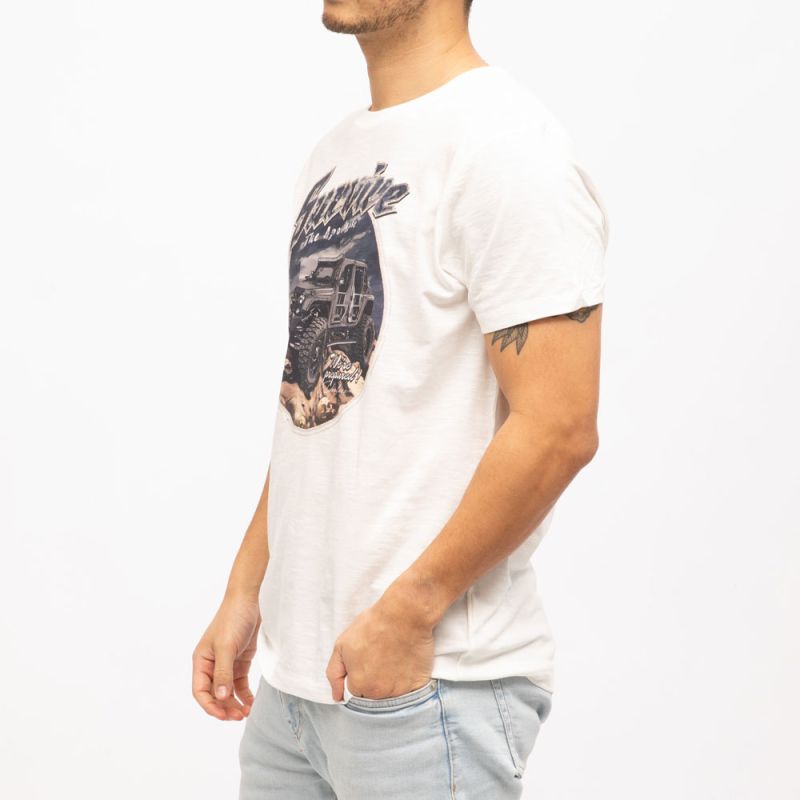 Tee shirt mc survive natural 04v1201m Homme DEELUXE 74