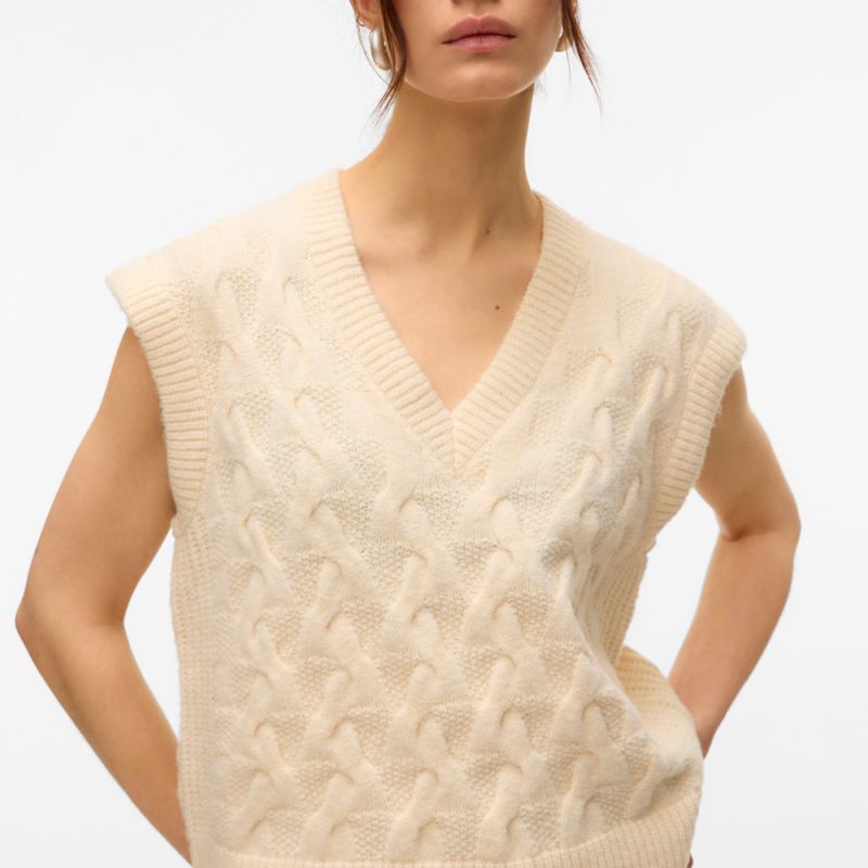 Pull sm vmpiper birch 10331549 4355 Femme VERO MODA