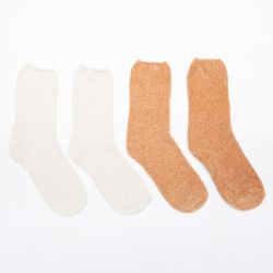Lot de 2 paires de chaussettes velours 22427 Femme BILL TORNADE