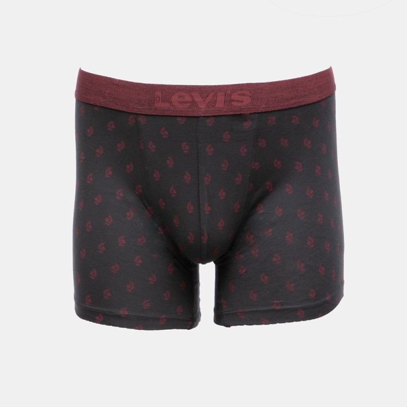 Lot 2 boxers red black brief 701235942002801 Homme LEVI'S