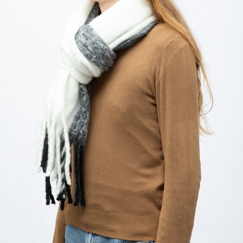 Echarpe noir blanc 50 x 190cm gp hh 252661 Femme GERARD PASQUIER