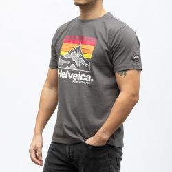Tee shirt mc dark grey 14 monaco Homme HELVETICA