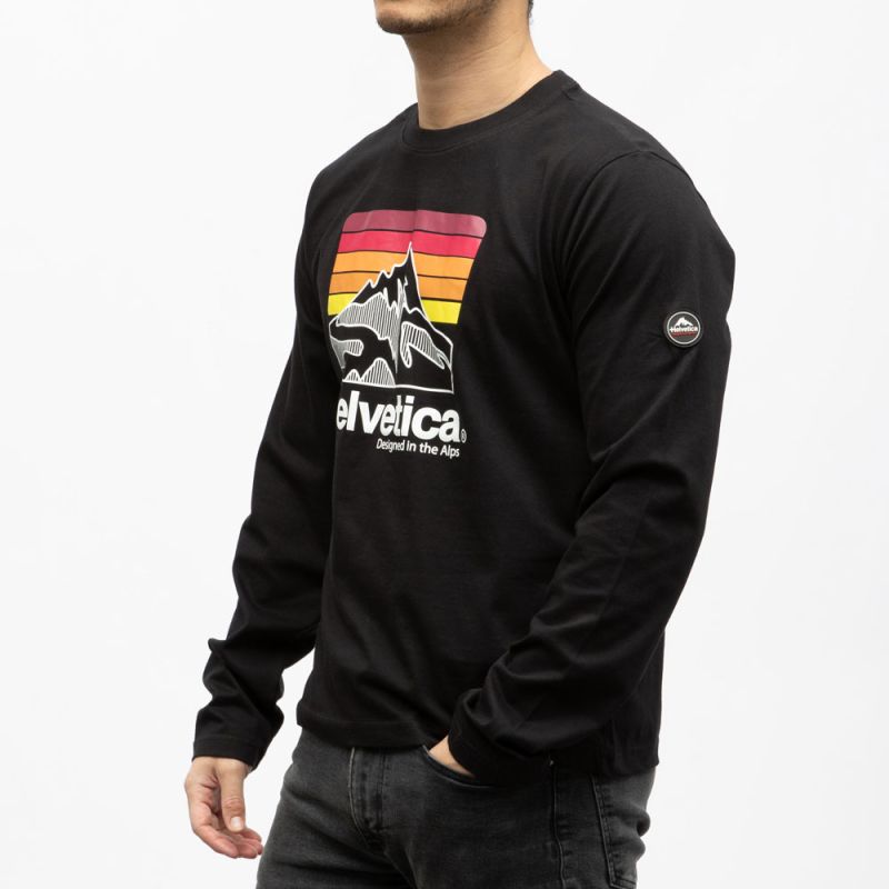 Tee shirt ml kaki 13 monaco Homme HELVETICA