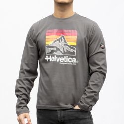 Tee shirt ml kaki 13 monaco Homme HELVETICA