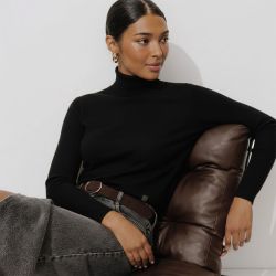 Pull col roule femme love Femme BURTON OF LONDON