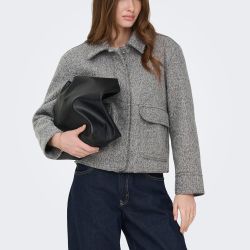 Veste onlsanne medium grey melange 15358870 4440 Femme ONLY