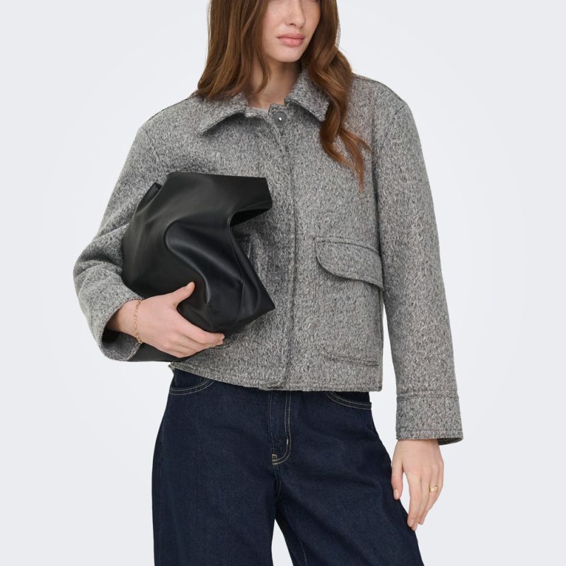 Veste onlsanne medium grey melange 15358870 4440 Femme ONLY