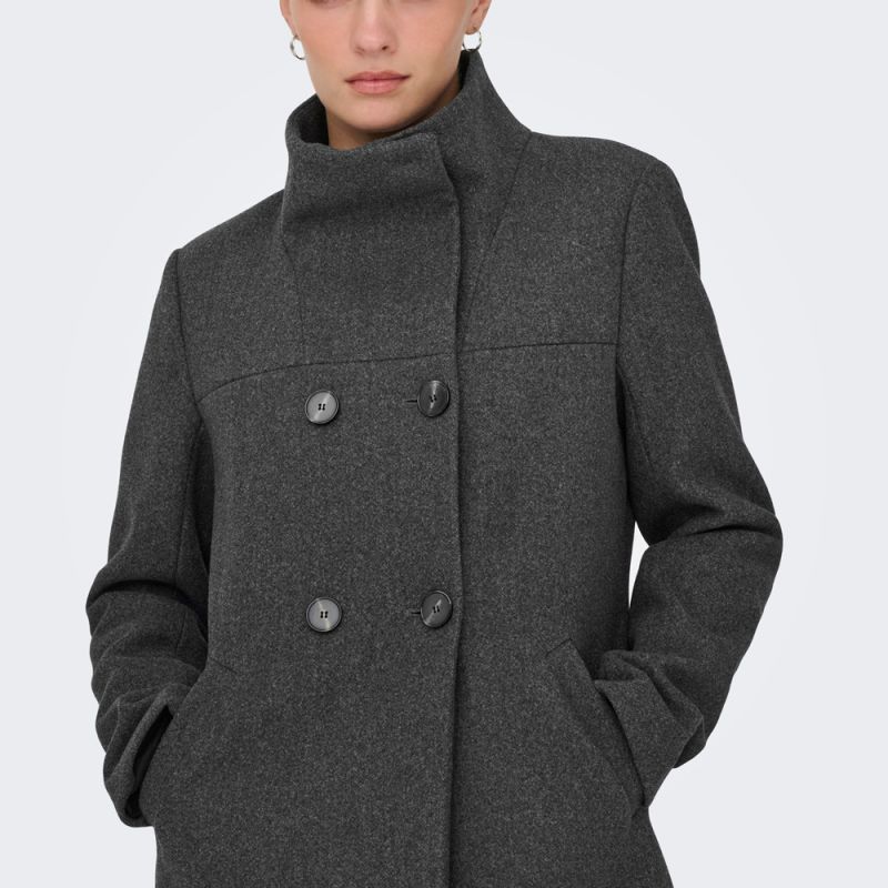 Manteau onlblake dark grey melange 15358884 4440 Femme ONLY