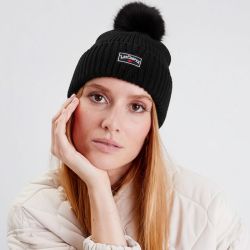 Bonnet double avec pompom malek Femme LEE COOPER