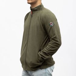 Polaire zippee black paul Homme PANAME BROTHERS