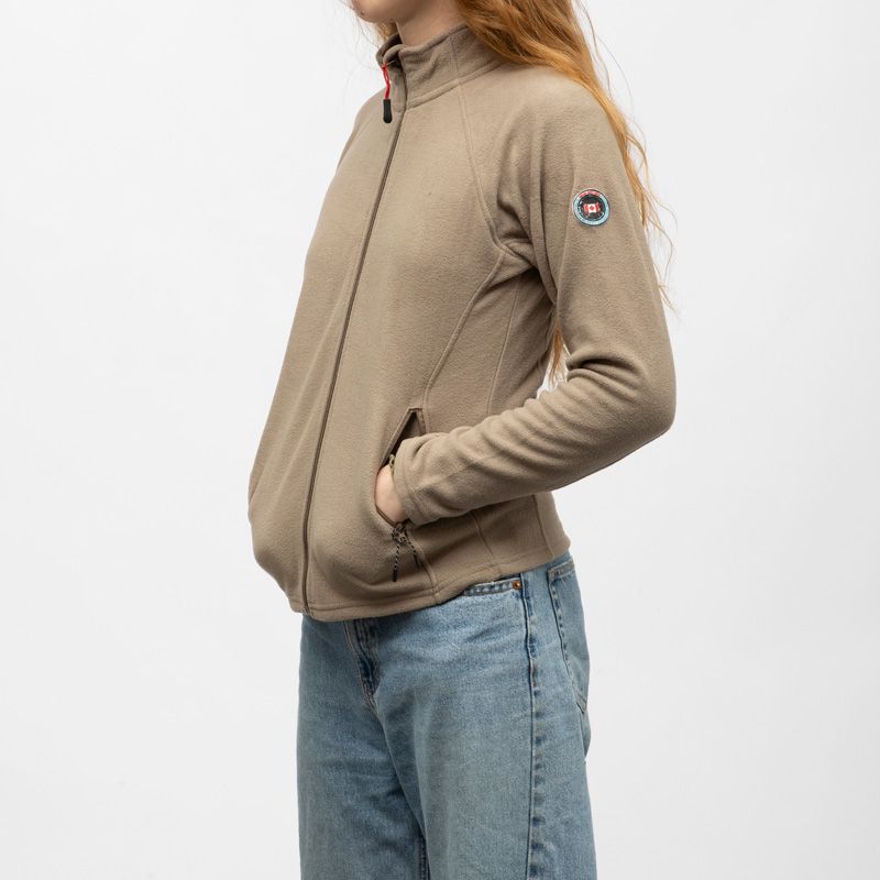 Polaire zippee taupe paula Femme PANAME BROTHERS