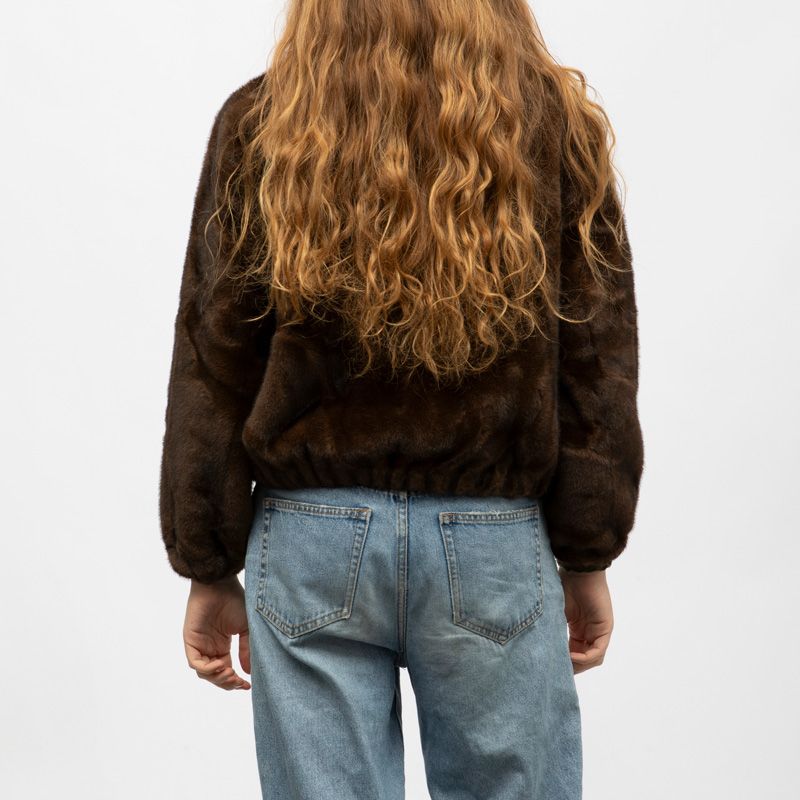 Manteau fourrure coffee h25bina f Femme GOLD AND SILVER