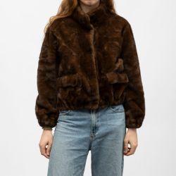 Manteau fourrure coffee h25bina f Femme GOLD AND SILVER