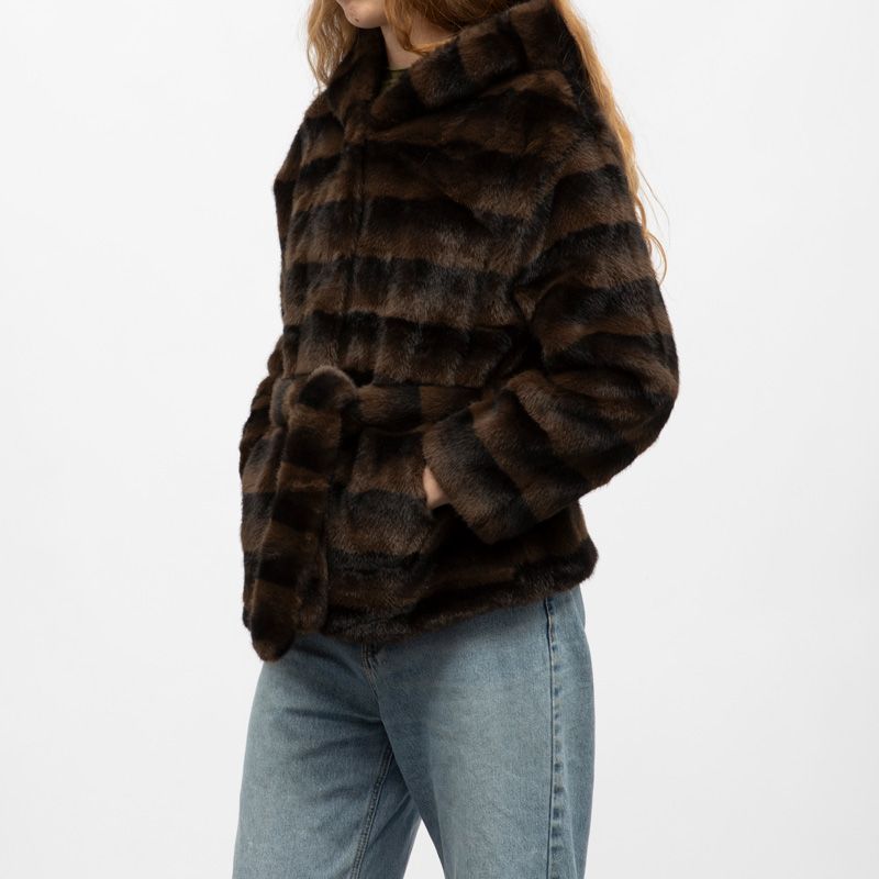 Manteau fourrure white h25bonbo Femme GOLD AND SILVER