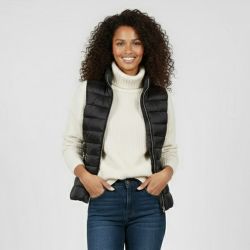 Doudoune sans manches col montant zippée Femme ONLY