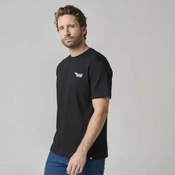 Tee shirt coton imprimé dos textuel Homme WHEELS AND WAVES