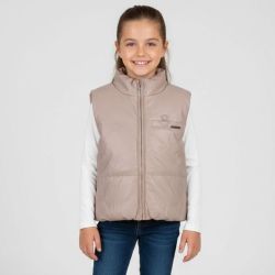 Doudoune sans manche similicuir zippée col montant Fille CXL BY CHRISTIAN LACROIX