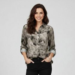 Chemise nero c05zcgj000 Femme PLEASE