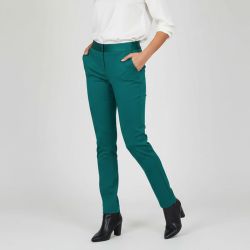 Pantalon de tailleur carotte bottiglia ceinture satinée Femme IMPERIAL