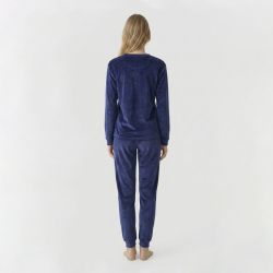 Pyjama velours logo 27163 Femme BILL TORNADE