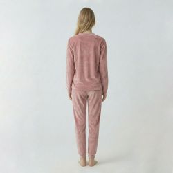 Pyjama velours logo 27163 Femme BILL TORNADE