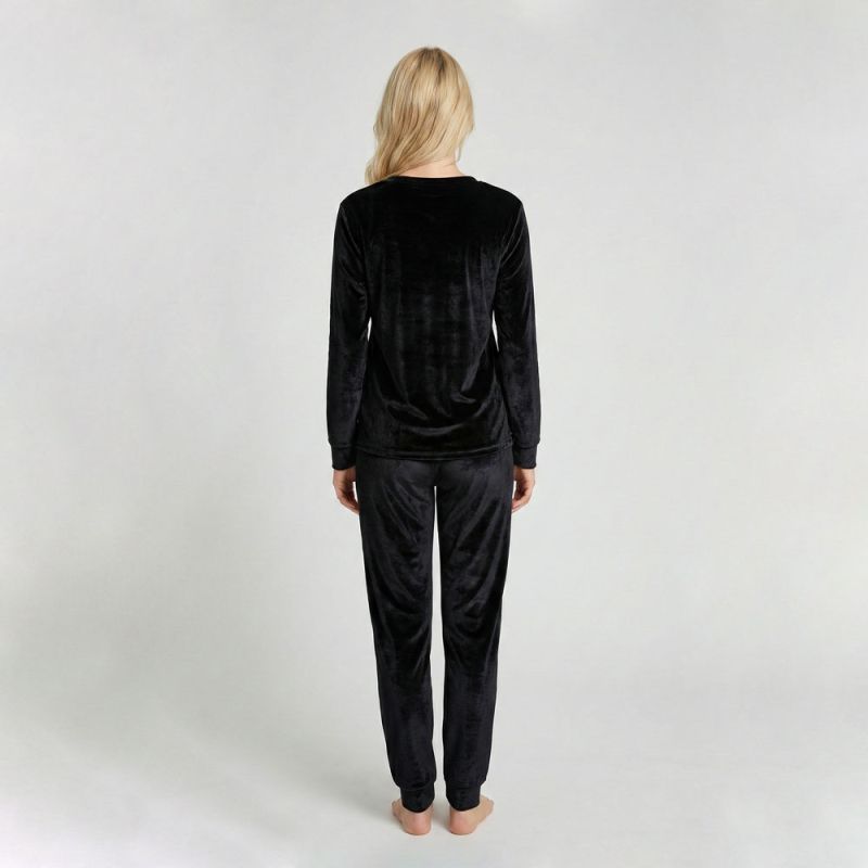 Pyjama velours logo 27163 Femme BILL TORNADE