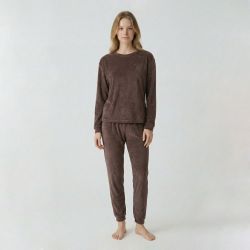 Pyjama velours logo 27163 Femme BILL TORNADE