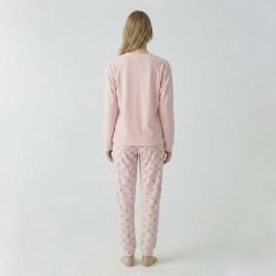 Pyjama long velours mot23172 Femme BILL TORNADE