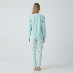 Pyjama long velours mot23172 Femme BILL TORNADE
