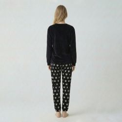 Pyjama long velours mot23172 Femme BILL TORNADE