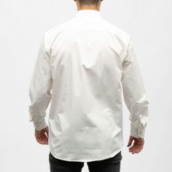 Bill00 chemise coton poly blanc - uni Homme BILL TORNADE