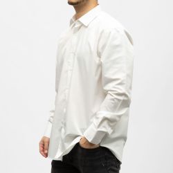 Bill00 chemise coton poly blanc - uni Homme BILL TORNADE